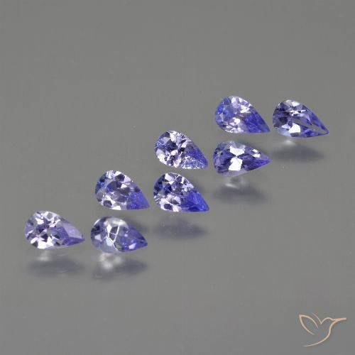 1.57ctw Natural Azul Violeta Intenso Tanzanita, Formato de pêra, VS