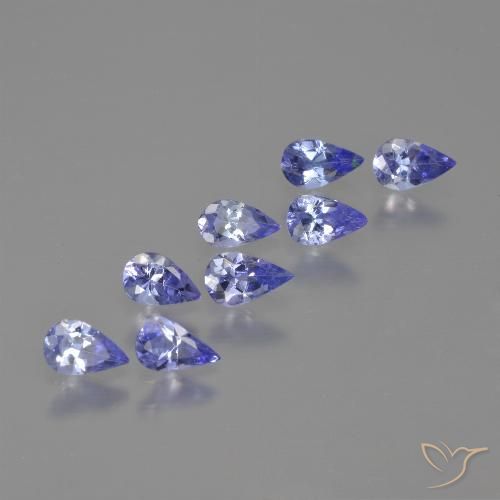 1.54ctw Natural Azul Violeta Intenso Tanzanita, Formato de pêra, VS