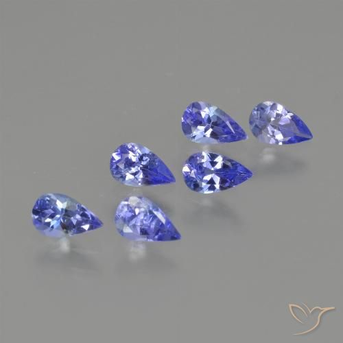 1.42ctw Natural Azul profundo Tanzanita, Formato de pêra, VS