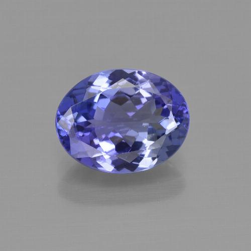 Tanzanita Violeta Azul Natural 2.28ct, Corte Oval, VVS
