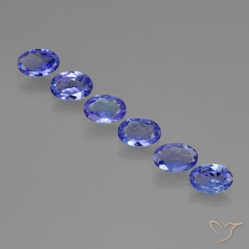 Pedras preciosas de Tanzanita Azul Violeta Profundo natural de 2.30 ct, oval, VVS-VS