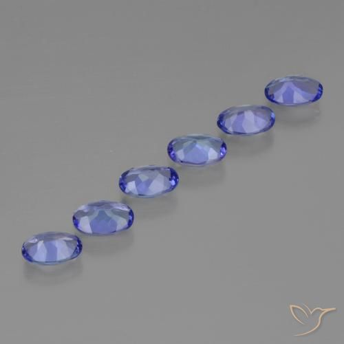 Pedras preciosas de Tanzanita Azul Violeta Profundo natural de 2.30 ct, oval, VVS-VS