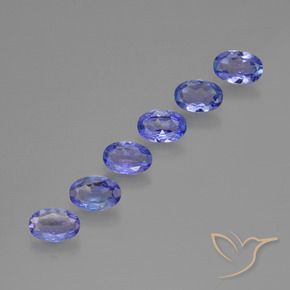 Pedras preciosas de Tanzanita Azul Violeta Intenso natural de 2.43 ct, oval, VVS-VS