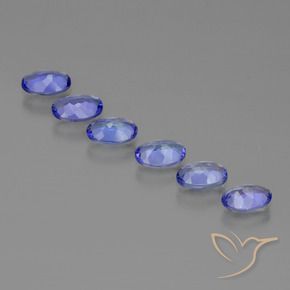 Pedras preciosas de Tanzanita Azul Violeta Intenso natural de 2.61 ct, oval, VVS-VS