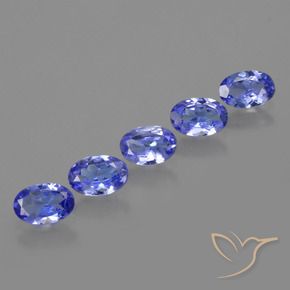 Pedras preciosas de Tanzanita Violeta Azul natural de 2.23 ct, oval, VS