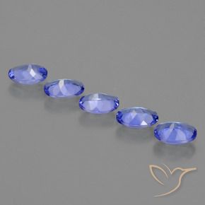 Pedras preciosas de Tanzanita Violeta Azul natural de 2.23 ct, oval, VS