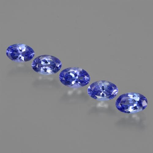 Pedras preciosas de tanzanita azul natural de 2,16 ct, corte oval, VS