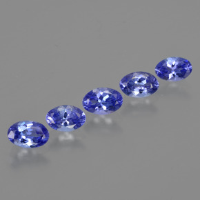 Pedras preciosas de tanzanita azul natural de 2,16 ct, corte oval, VS