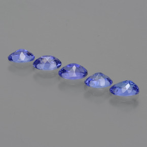 Pedras preciosas de tanzanita azul natural de 2,16 ct, corte oval, VS
