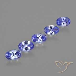 Pedras preciosas de Tanzanita Azul profundo natural de 2.05 ct, oval, VS