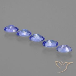 Pedras preciosas de Tanzanita Azul profundo natural de 2.05 ct, oval, VS