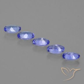 Pedras preciosas de Tanzanita Azul médio natural de 2.25 ct, oval, VVS-VS