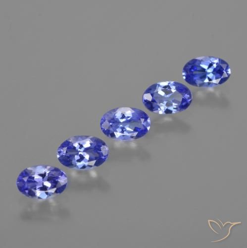 Pedras preciosas de tanzanita azul natural de 2,37 ct, corte oval, VVS-VS