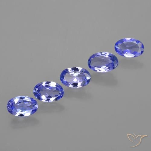 Pedras preciosas de Tanzanita Azul Violeta Intenso natural de 2.12 ct, oval, VS