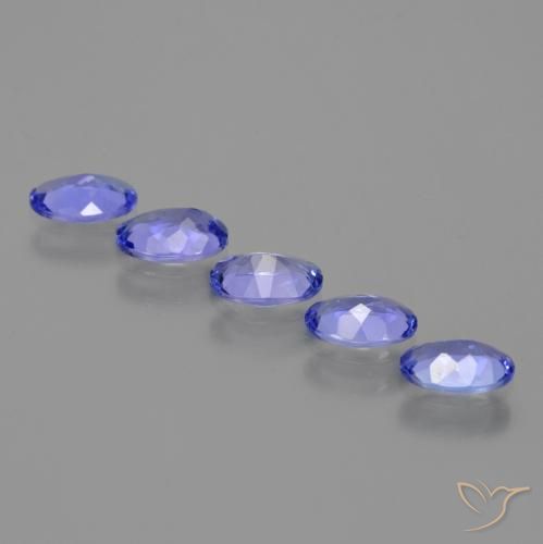 Pedras preciosas de Tanzanita Azul Violeta Intenso natural de 2.12 ct, oval, VS