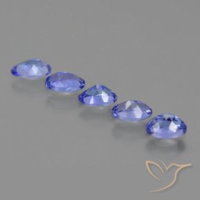 Pedras preciosas de Tanzanita Azul Violeta Intenso natural de 2.37 ct, oval, VVS-VS