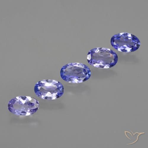 Pedras preciosas de Tanzanita Azul Violeta Intenso natural de 2.22 ct, oval, VS