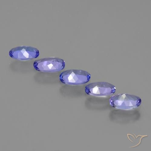 Pedras preciosas de Tanzanita Azul Violeta Intenso natural de 2.22 ct, oval, VS