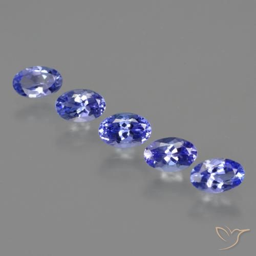 Pedras preciosas de Tanzanita Violeta Azul natural de 2.65 ct, oval, VVS-VS