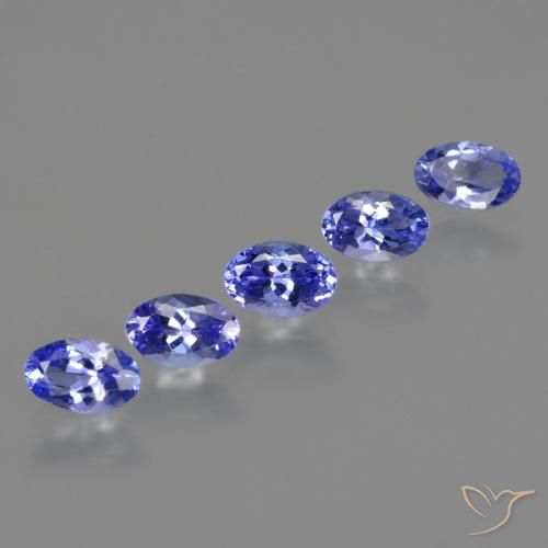 Pedras preciosas de Tanzanita Violeta Azul natural de 2.65 ct, oval, VVS-VS
