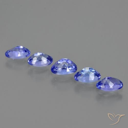 Pedras preciosas de Tanzanita Violeta Azul natural de 2.65 ct, oval, VVS-VS