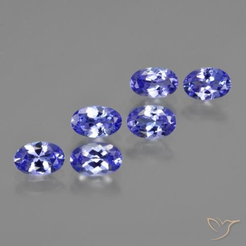Pedras preciosas de tanzanita azul natural de 2,78 ct, corte oval, VS