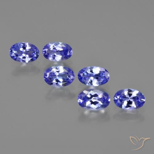 Pedras preciosas de tanzanita azul natural de 2,78 ct, corte oval, VS