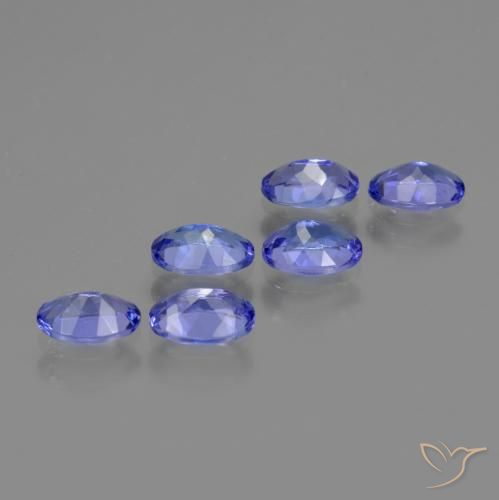 Pedras preciosas de tanzanita azul natural de 2,78 ct, corte oval, VS