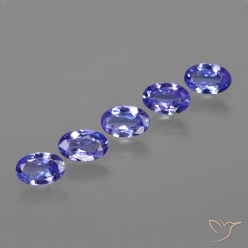 Pedras preciosas de Tanzanita Azul Violeta Intenso natural de 2.36 ct, oval, VVS-VS