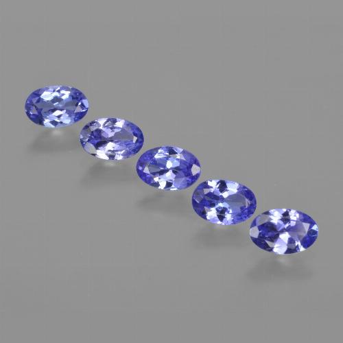 Pedras preciosas de tanzanita azul natural de 2,27 ct, corte oval, VVS-VS