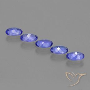 Pedras preciosas de Tanzanita Azul Violeta Intenso natural de 2.35 ct, oval, VVS-VS