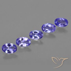 Pedras preciosas de Tanzanita Tolet natural de 2.55 ct, oval, VVS-VS