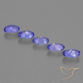 Pedras preciosas de Tanzanita Tolet natural de 2.55 ct, oval, VVS-VS