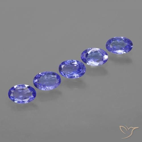Pedras preciosas de Tanzanita Azul Violeta Intenso natural de 2.31 ct, oval, VVS-VS