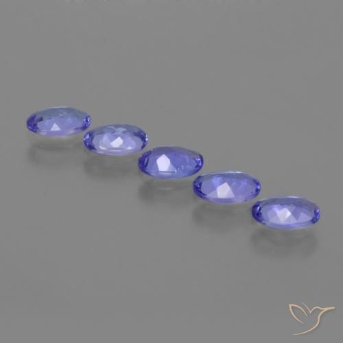 Pedras preciosas de Tanzanita Azul Violeta Intenso natural de 2.31 ct, oval, VVS-VS