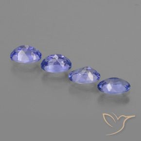 Pedras preciosas de Tanzanita Azul marinho médio natural de 2.11 ct, oval, VVS-VS