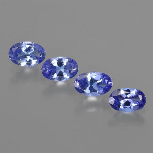 Pedras preciosas de tanzanita azul natural de 1,84 ct, corte oval, VVS-VS