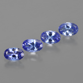 Pedras preciosas de tanzanita azul natural de 1,84 ct, corte oval, VVS-VS