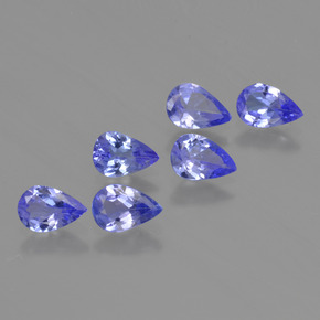 Pedras preciosas de Tanzanita Azul Violeta Intenso natural de 2.23 ct, Formato de pêra, VS