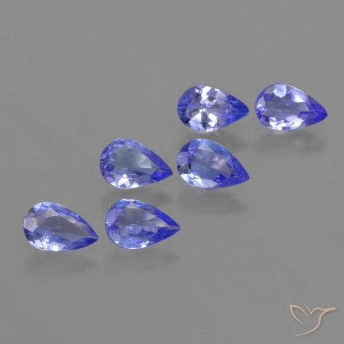 2.15ctw Natural Azul Violeta Intenso Tanzanita, Formato de pêra, VS