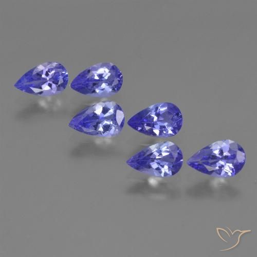 2.21ctw Natural Azul Violeta Intenso Tanzanita, Formato de pêra, VVS-VS