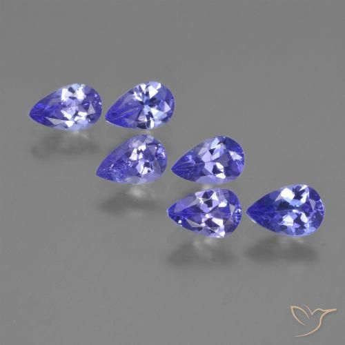 2.24ctw Natural Azul Violeta Intenso Tanzanita, Formato de pêra, VVS-VS