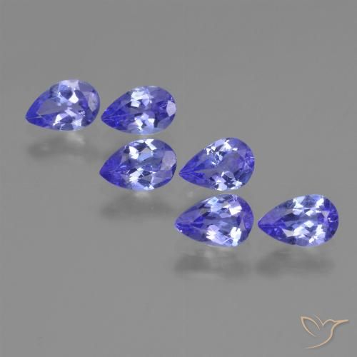 2.28ctw Natural Azul Violeta Intenso Tanzanita, Formato de pêra, VS