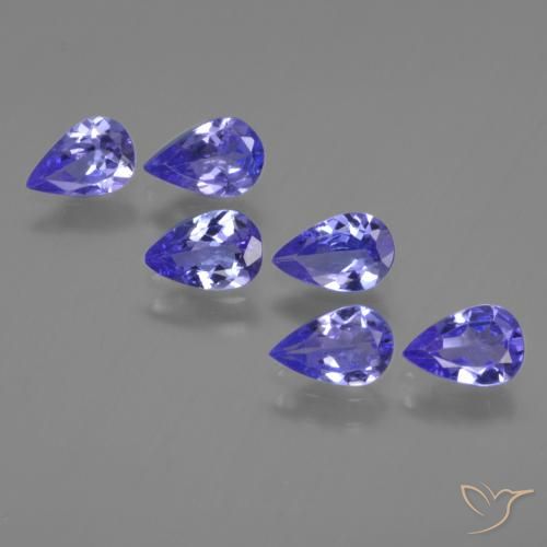 2.17ctw Natural Azul Violeta Intenso Tanzanita, Formato de pêra, VS