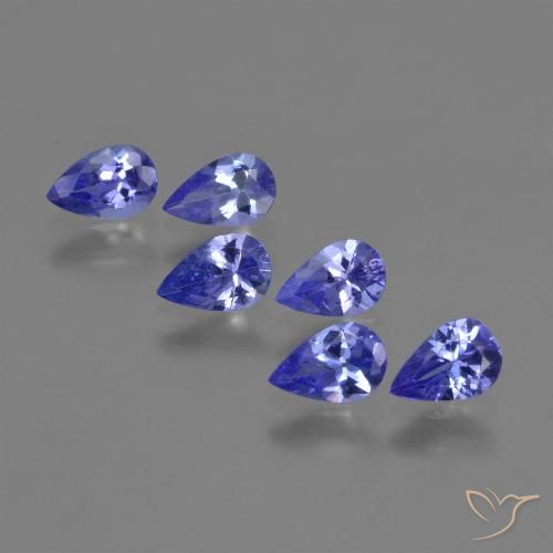 2.38ctw Natural Violeta Azul Tanzanita, Formato de pêra, VVS-VS, Photo A