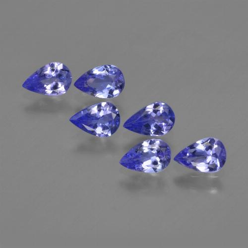 Pedras preciosas de tanzanita azul natural de 2,28 ct, formato de pêra, VS