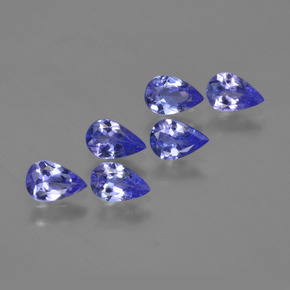 Pedras preciosas de tanzanita azul natural de 2,28 ct, formato de pêra, VS