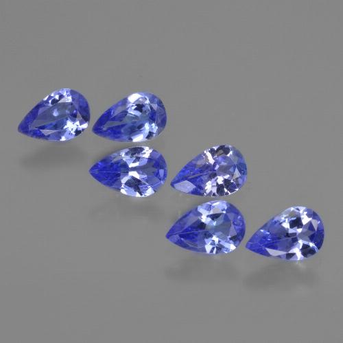 Pedras preciosas de tanzanita azul natural de 2,27 ct, formato de pêra, VS