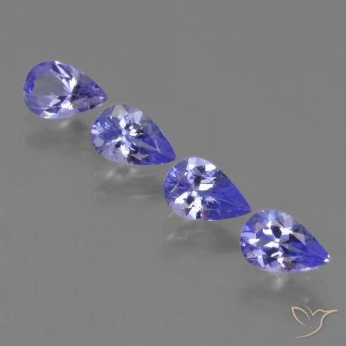 1.65ctw Natural Azul Violeta Intenso Tanzanita, Formato de pêra, VS