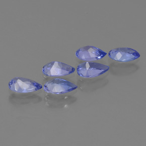Pedras preciosas de Tanzanita Azul Violeta Intenso natural de 2.02 ct, Formato de pêra, VS